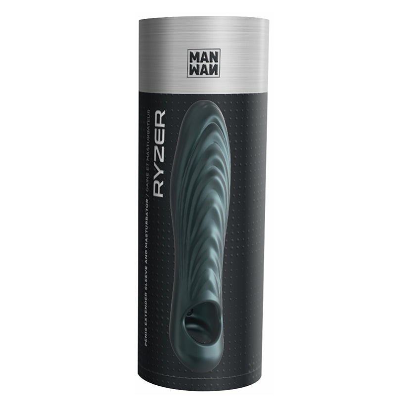 Man.wand Ryzer Penis Extender and Soft Mastubating Sleeve-Pine Grey