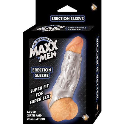 Maxx Men Erection Sleeve-Clear 2617-1