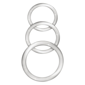 Enhancer Silicone Cock Rings-Clear