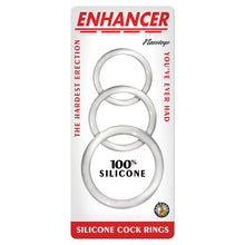 Load image into Gallery viewer, Enhancer Silicone Cock Rings-Clear 3057