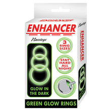 Load image into Gallery viewer, Enhancer Glow Rings-Green 3087