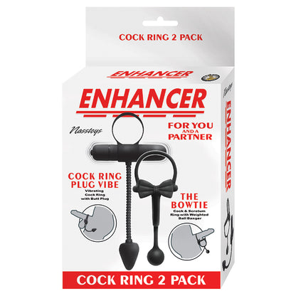 Enhancer Cockring 2 Pack-Black 3105