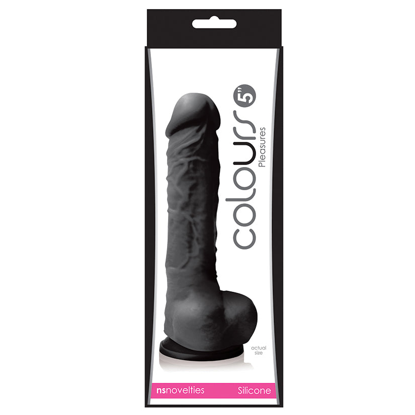 Colours Pleasures Dildo-Black 5" NSN-0405-13