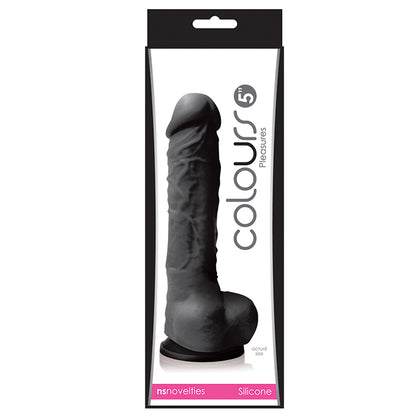 Colours Pleasures Dildo-Black 5" NSN-0405-13