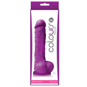 Colours Pleasures Dildo-Purple 5" NSN-0405-15