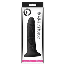 Load image into Gallery viewer, Colours Pleasures Thin Dildo-Black 5