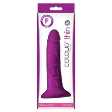 Load image into Gallery viewer, Colours Pleasures Thin Dildo-Purple 5