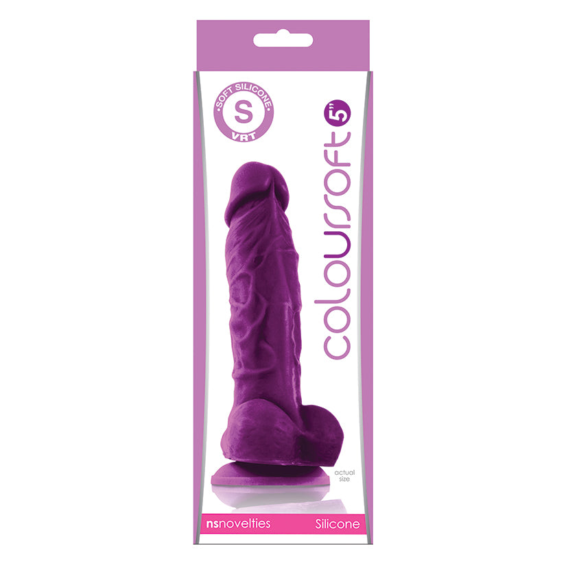 Coloursoft Dildo Purple- 5" NSN-0410-25