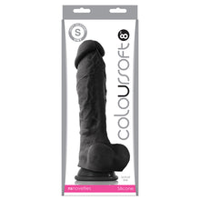 Load image into Gallery viewer, Coloursoft Dildo-Black 8&quot; NSN-0410-33