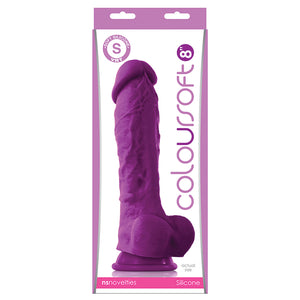 Coloursoft Dildo-Purple 8" NSN-0410-35