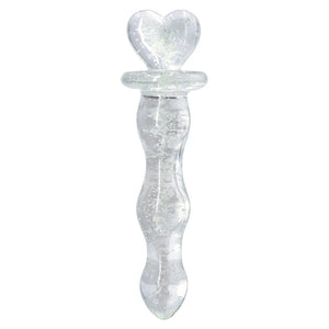 Firefly Glass Heart a Glow-Clear