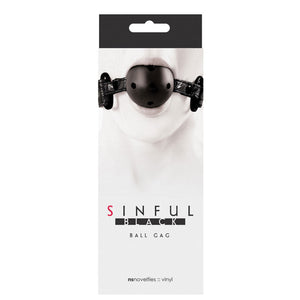 Sinful Ball Gag-Black NSN-1221-13