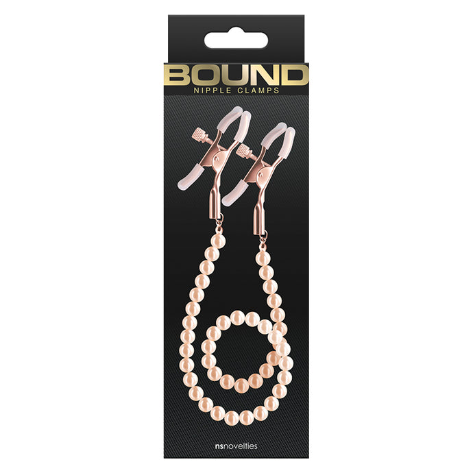 Bound Nipple Clamps DC1-Rose Gold NSN-1302-49