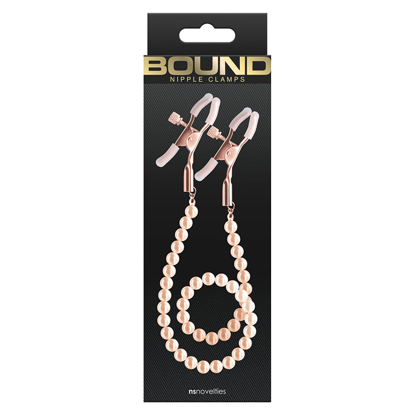 Bound Nipple Clamps DC1-Rose Gold NSN-1302-49