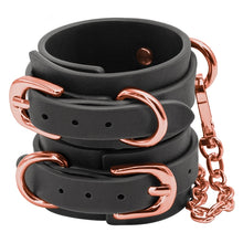 Load image into Gallery viewer, Bondage Couture Wrist Cuffs-Black