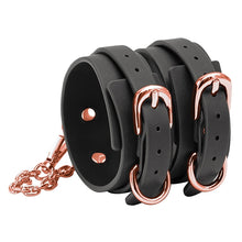 Load image into Gallery viewer, Bondage Couture Ankle Cuffs-Black