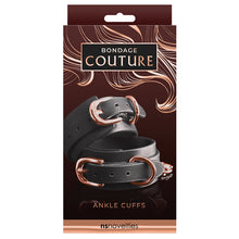 Load image into Gallery viewer, Bondage Couture Ankle Cuffs-Black NSN-1306-43