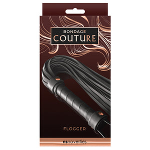 Bondage Couture Flogger-Black NSN-1306-53