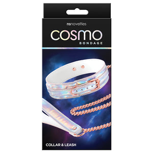 Cosmo Bondage Collar & Leash-Rainbow NSN-1313-02