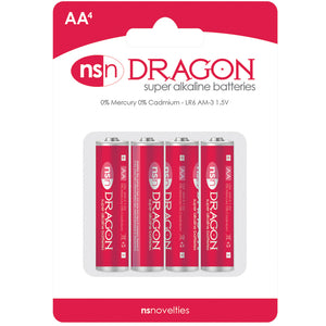 Dragon Alkaline Batteries AA (4 Pack) NSN-2010-10