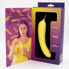 Load image into Gallery viewer, Natalie&#39;s Toy Box Banana Cream Air Pulse &amp; G-Spot Vibrator