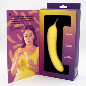Natalie's Toy Box Banana Cream Air Pulse & G-Spot Vibrator