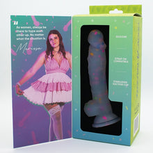 Load image into Gallery viewer, Natalie&#39;s Toy Box Cock A Palooza Confetti Silicone Suction Dildo
