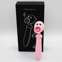 Load image into Gallery viewer, Natalie&#39;s Toy Box Lick N&#39; Stick Clit Flicker &amp; G-Spot Vibrator