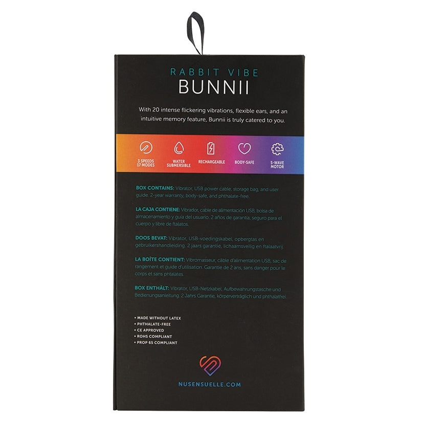 Sensuelle Bunnii 20 Function Vibe-Teal Blue