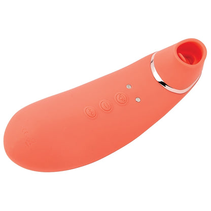 Sensuelle Trinitii 3-in-1 Suction Tongue-Coral