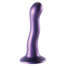 Load image into Gallery viewer, Ouch! Ultra Soft Silicone Curvy G-Spot Dildo-Metallic Purple 7