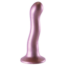 Load image into Gallery viewer, Ouch! Ultra Soft Silicone Curvy G-Spot Dildo-Rose Gold 7