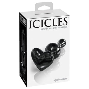 Icicles No.74 Heart Shaped Plug-Black PD2874-00