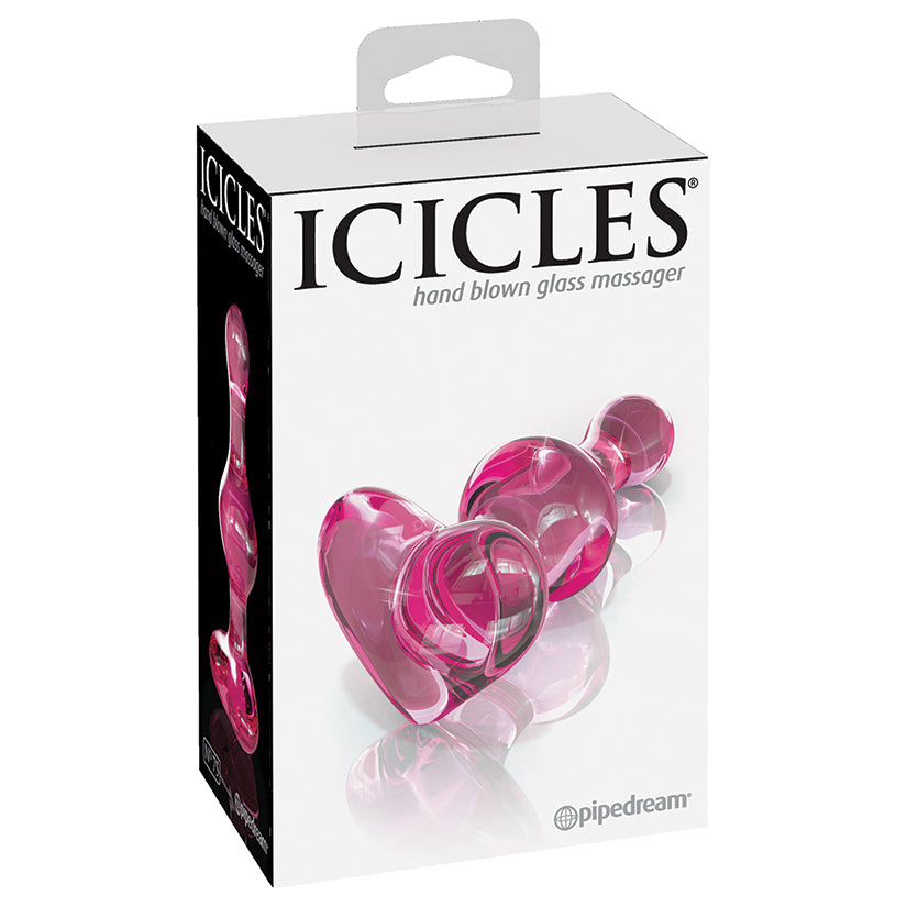 Icicles No.75 Heart Shaped Plug-Pink PD2875-00
