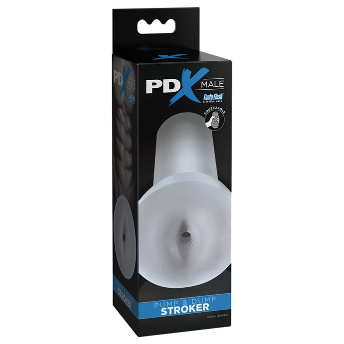 PDX Male Pump & Dump Stroker-Clear PD3791-20