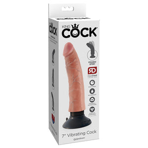 King Cock Vibrating Cock-Light 7" PD5402-21