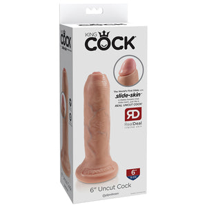 King Cock Uncut Cock-Light 6" PD5560-21