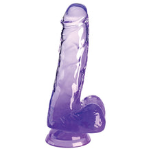 Load image into Gallery viewer, King Cock Clear with Balls-Purple 6