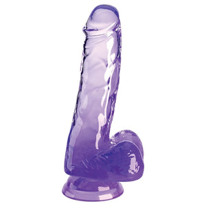 King Cock Clear with Balls-Purple 6