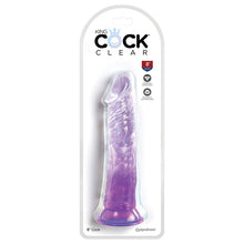 Load image into Gallery viewer, King Cock Clear Cock-Purple 8&quot; 575712