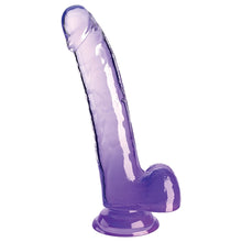 Load image into Gallery viewer, King Cock Clear with Balls-Purple 9