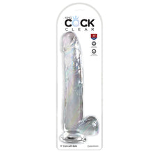 Load image into Gallery viewer, King Cock Clear with Balls-Clear 11&quot; 575920