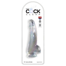 Load image into Gallery viewer, King Cock Clear with Balls-Clear 7.5&quot; 576020