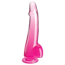 Load image into Gallery viewer, King Cock Clear with Balls-Pink 10