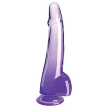 Load image into Gallery viewer, King Cock Clear with Balls-Purple 10