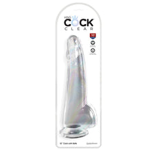 Load image into Gallery viewer, King Cock Clear with Balls-Clear 10&quot; 576120