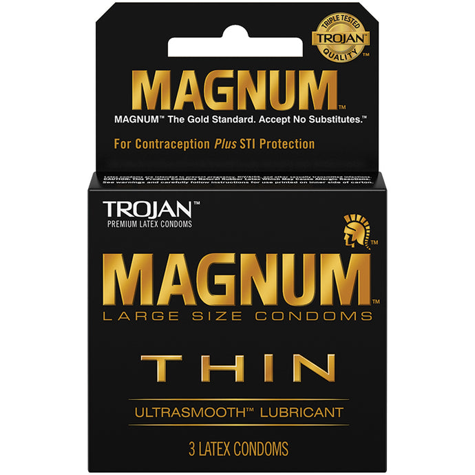 Trojan Magnum Thin Condoms (3 Pack) 64603