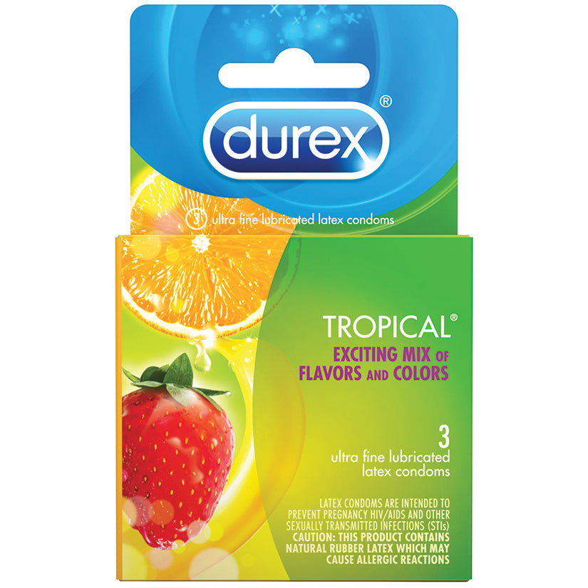 Durex Tropical Condoms (3 Pack) 90