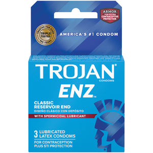 Trojan Enz Armor Spermicidal (3 Pack) 93150