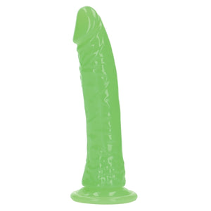 RealRock Slim Glow in the Dark Dildo-Green 7